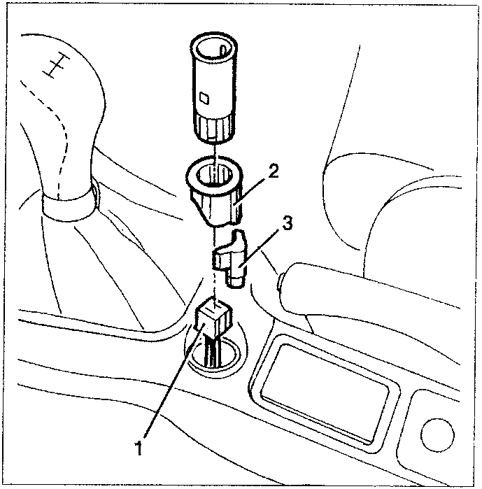 Removing bulb holder and bulb from dashboard