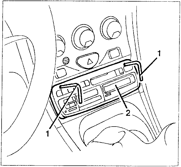 Inserting and removing sound system detachment pins