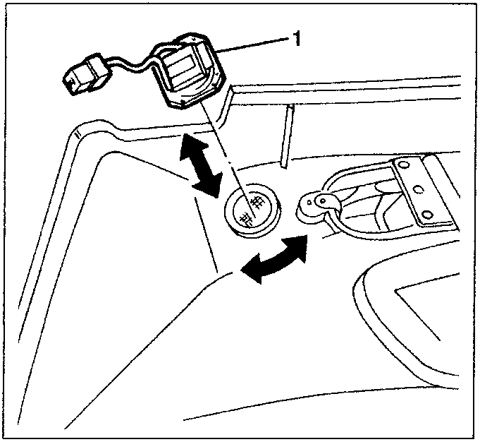 Diagram showing tweeter removal: 1. Tweeter unit.