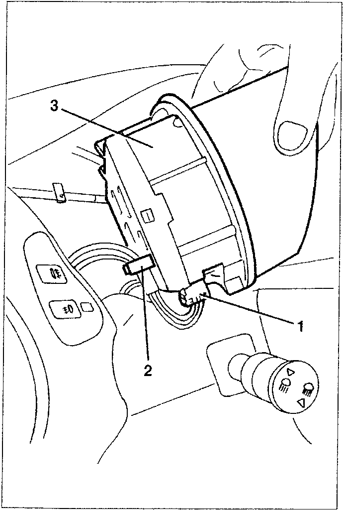 Hand retrieving instrument cluster with wiring connections