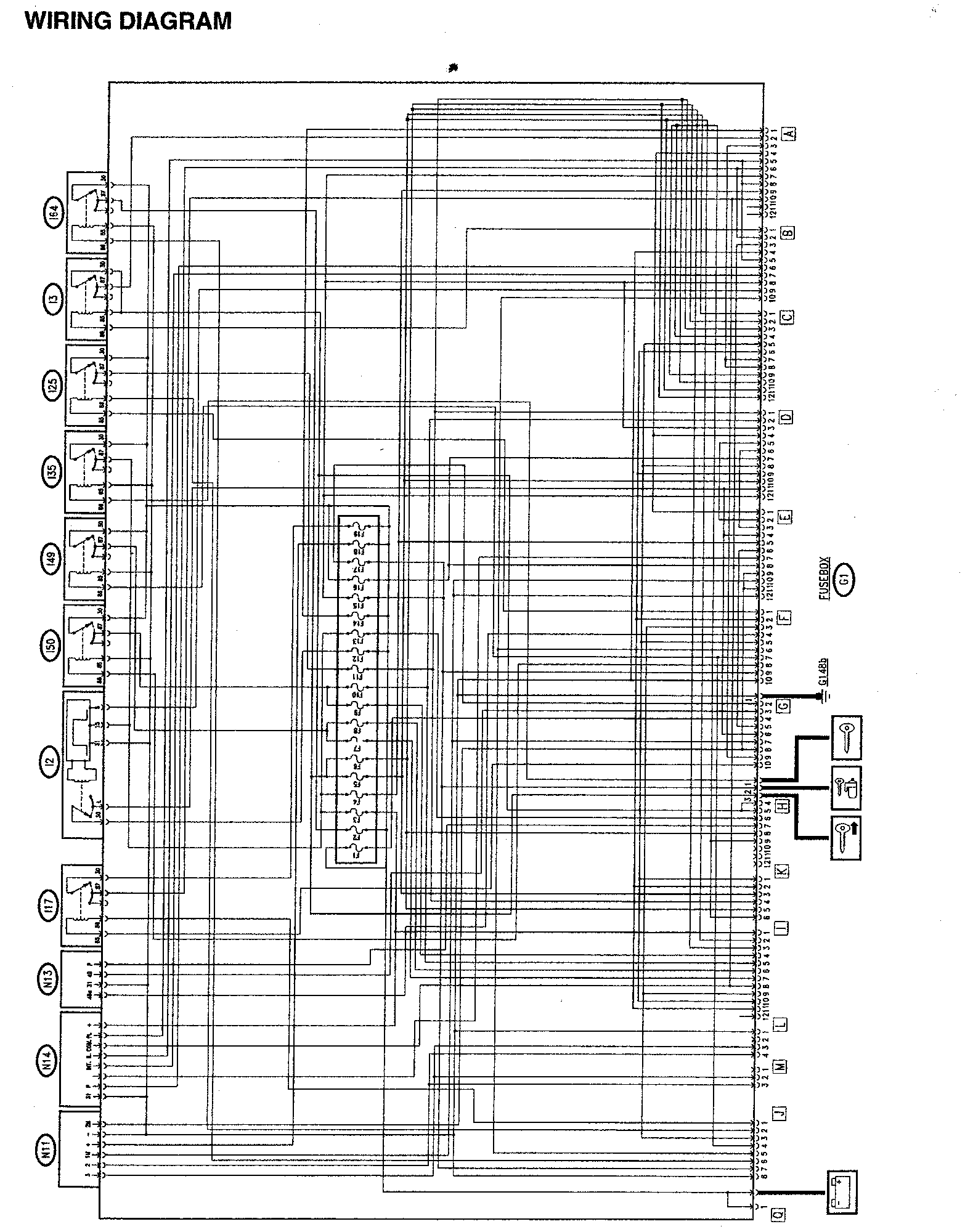 Wiring diagram – Electric system diagnosis