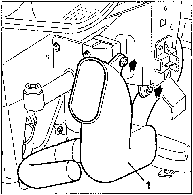 Air intake resounder upstream of the cleaner with fastening bolts