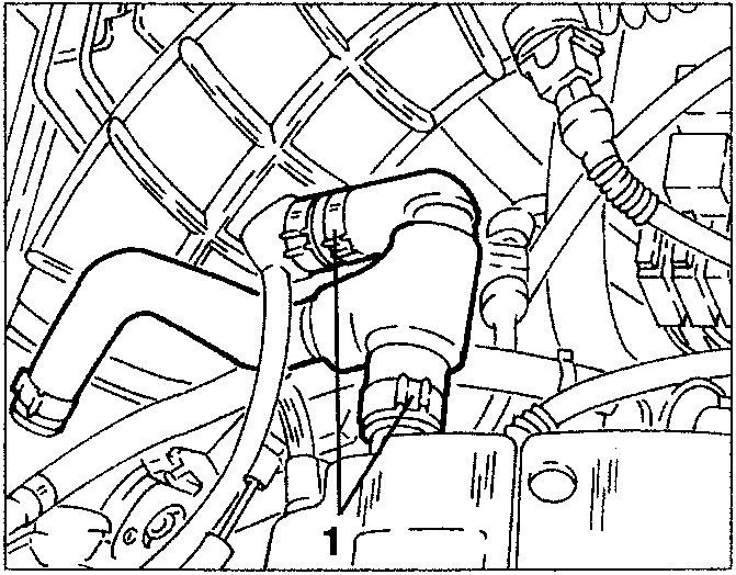 Oil vapour recovery pipes disconnection