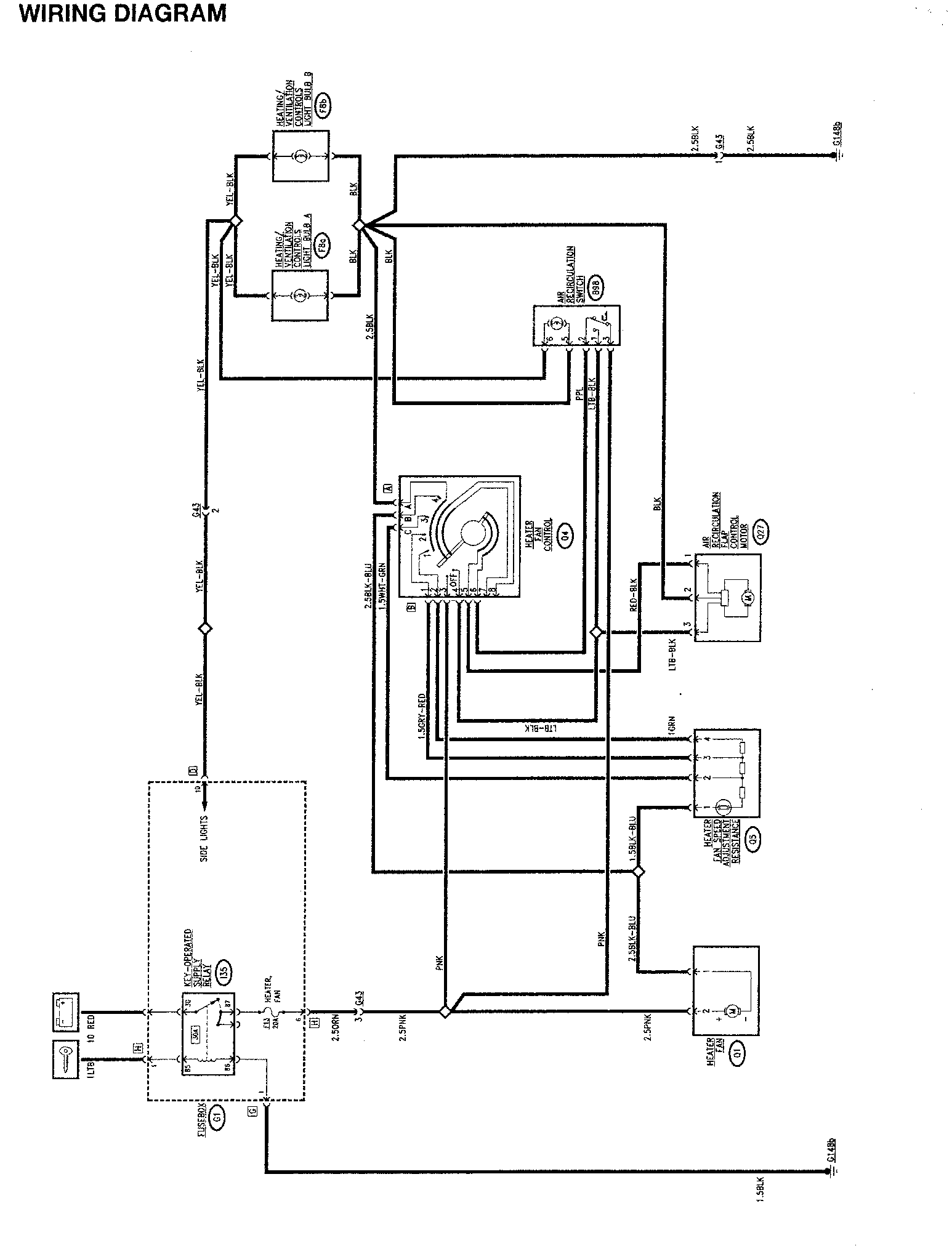 Wiring diagram – Heater