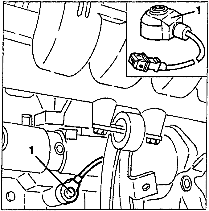 Pinging sensor removed with electrical connector shown separately