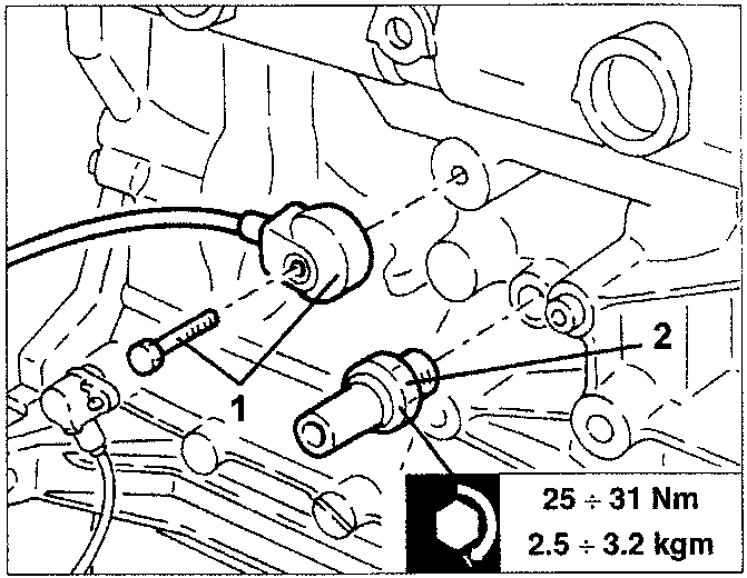 Conditioner compressor with fastening screws