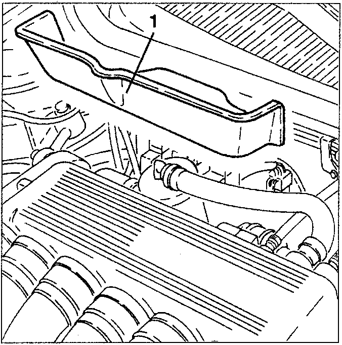 Diagram showing heat guard removal