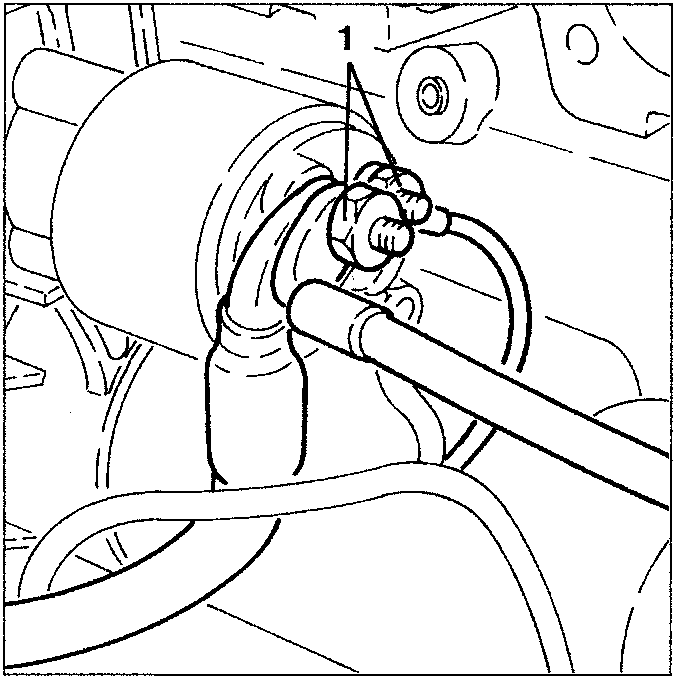 Electrical connections being disconnected from the starter motor