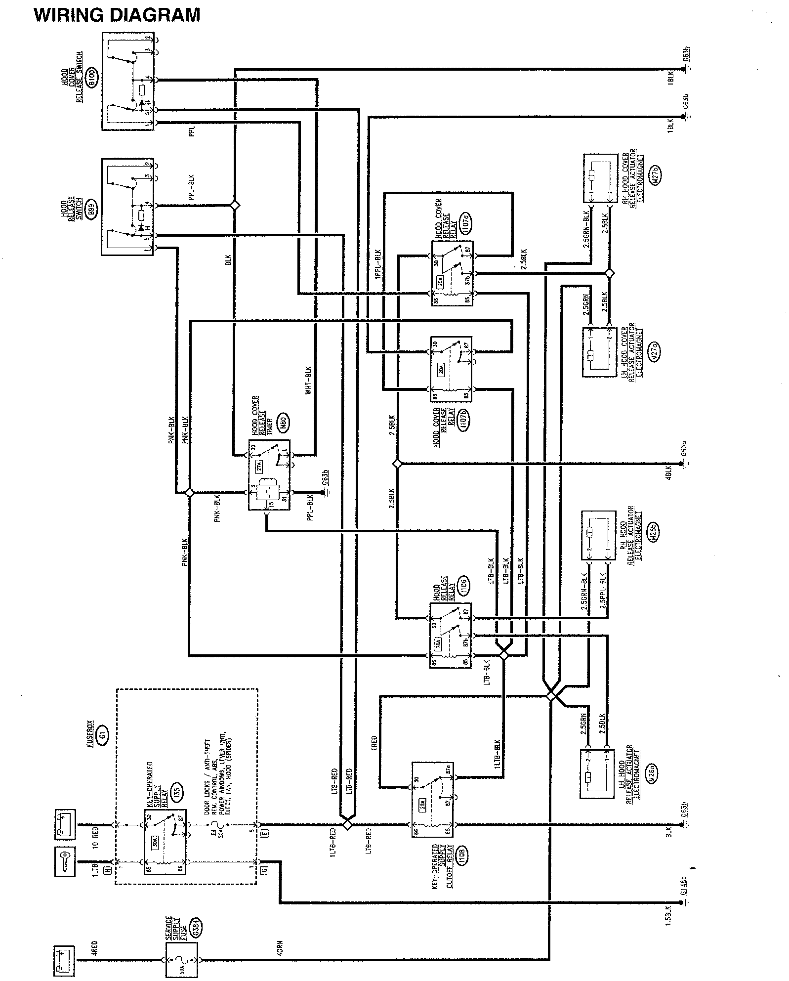 Wiring diagram – Hood
