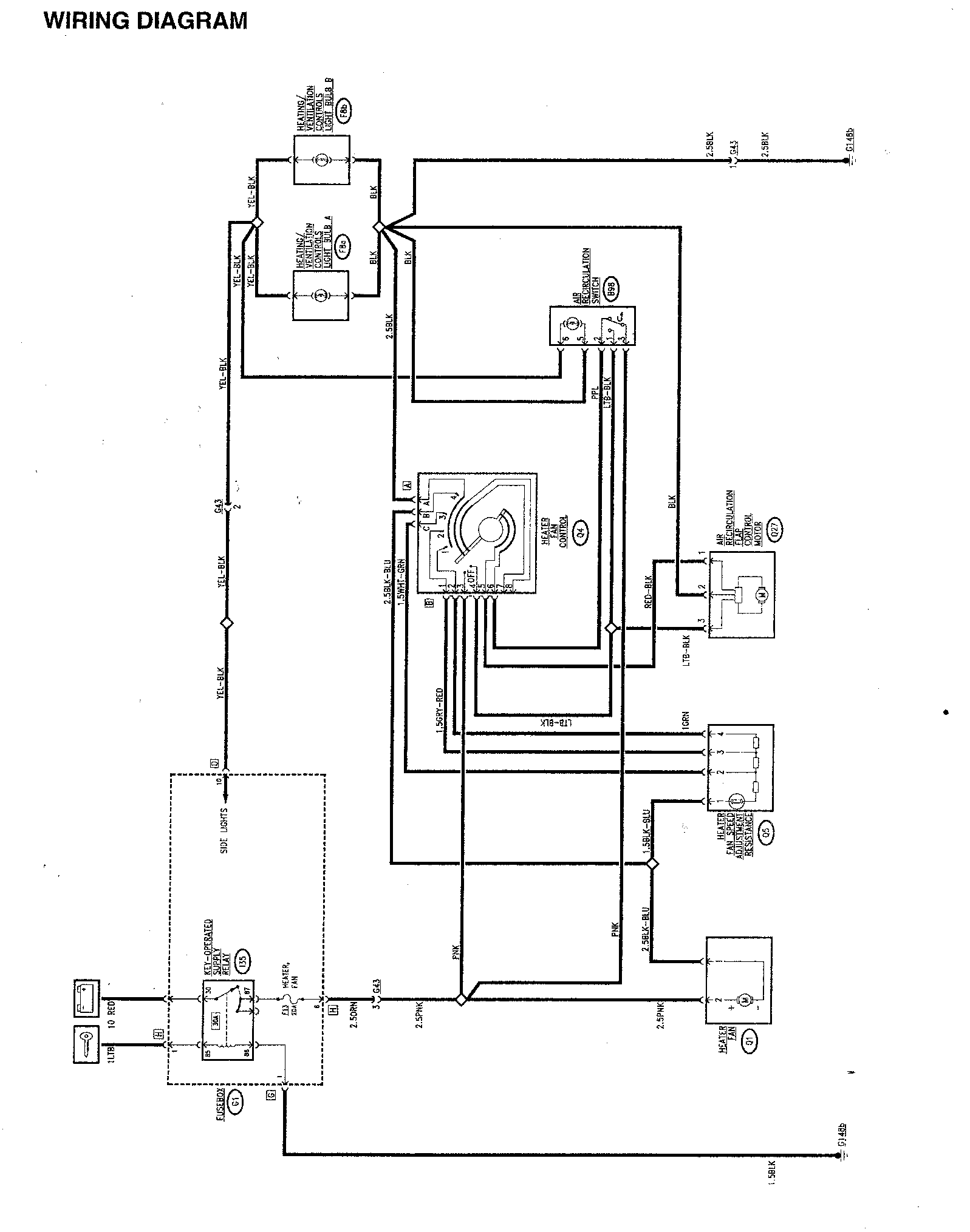 Wiring diagram – Heater