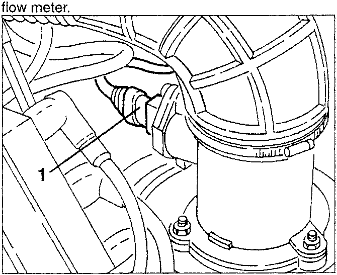 Electrical connection disconnected from airflow meter