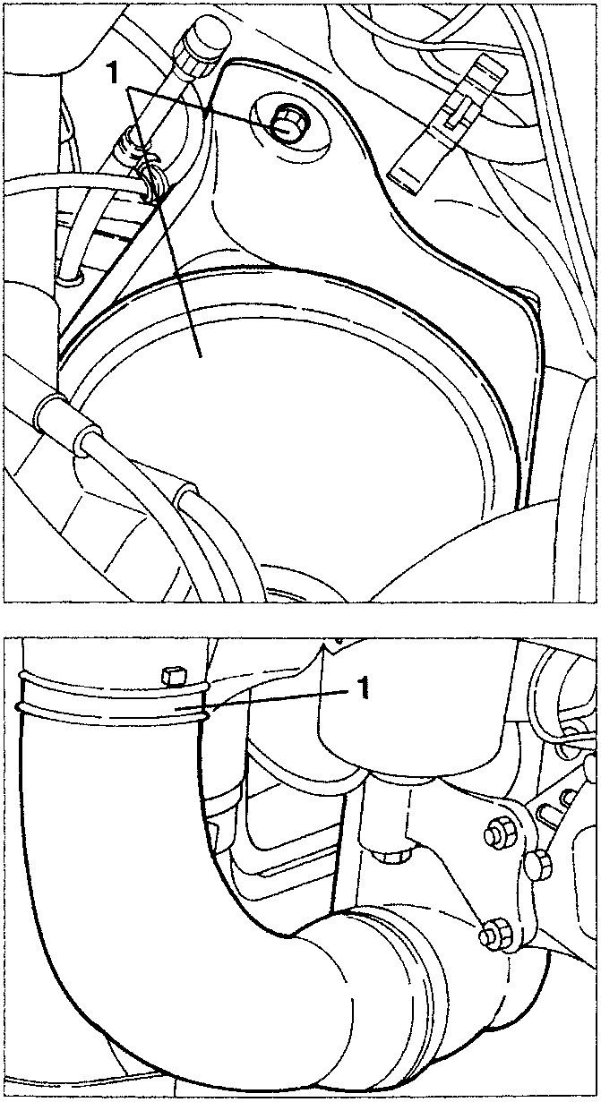 Air cleaner box being removed with elbow