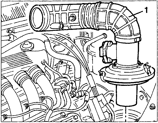 Illustrates intake manifold and associated engine components