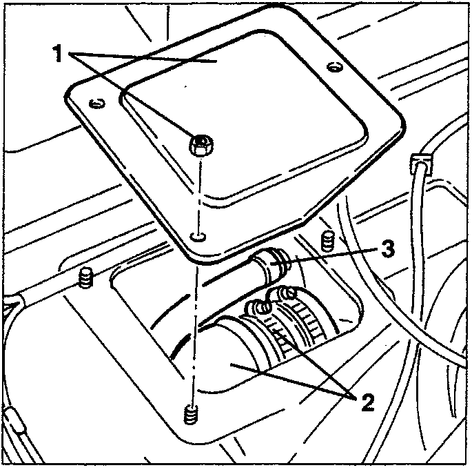 Fuel tank with pump and level gauge