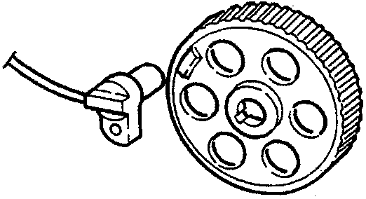 Timing sensor with camshaft drive pulley