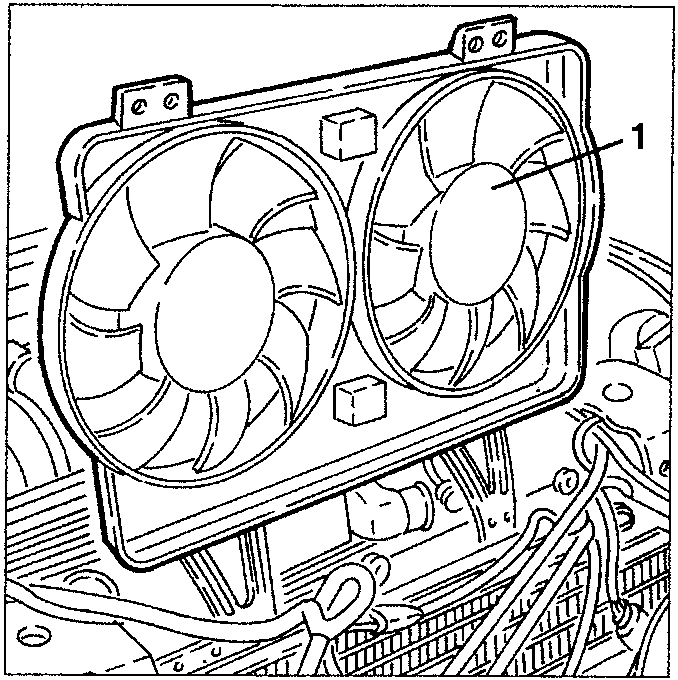 Cooling fans removed after slackening screws