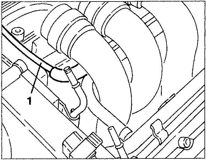 Fuel vapour recirculation pipe disconnected