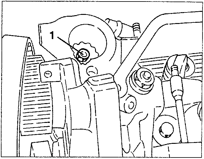 Intermediate oil pump driving gear nut