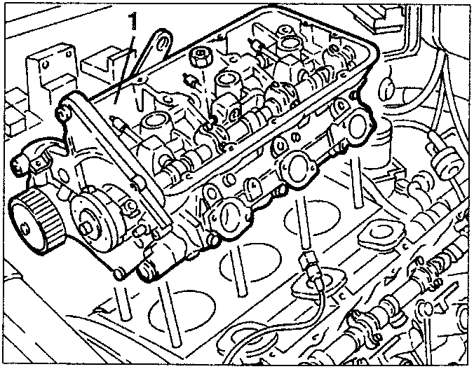 Right hand cylinder head removal