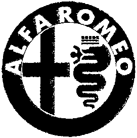 Alfa Romeo logo with cross and serpent