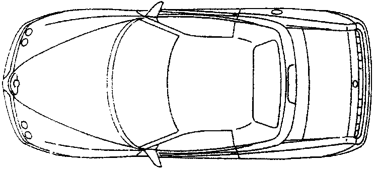 Top view of the car