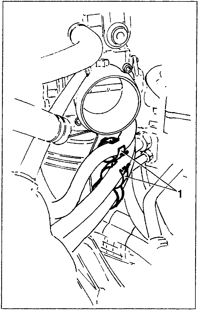 Diagram showing support brackets, pipes, and cable
