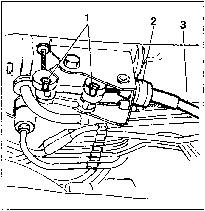 Accelerator cable disconnected from throttle