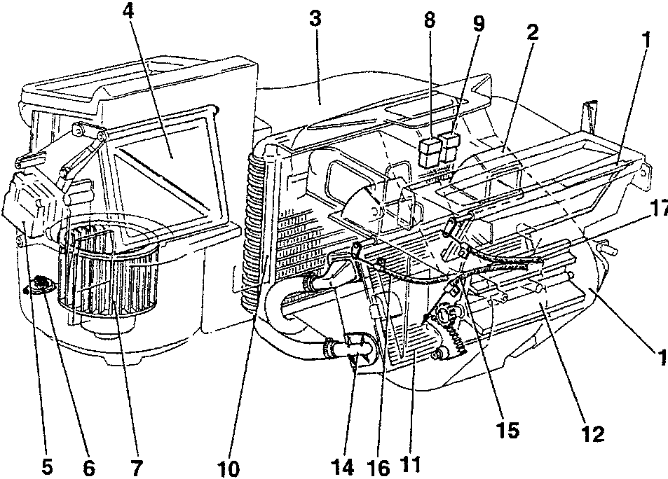 ducting/distributor unit diagram