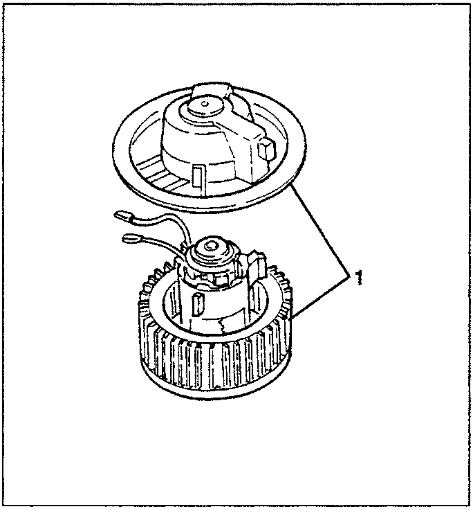 Disassembled electric fan with cables