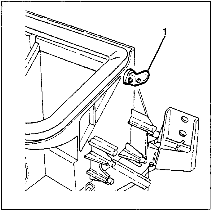 Outside air port with hook and screw