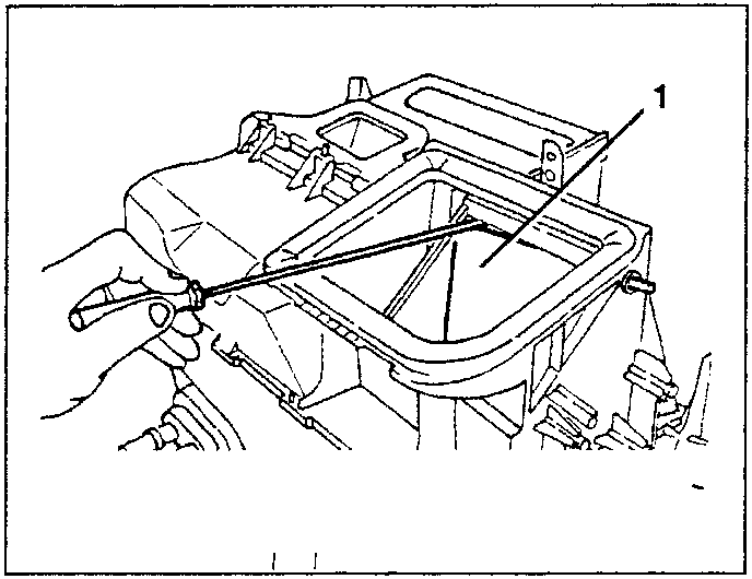 Diagram showing hand releasing a port from two clips