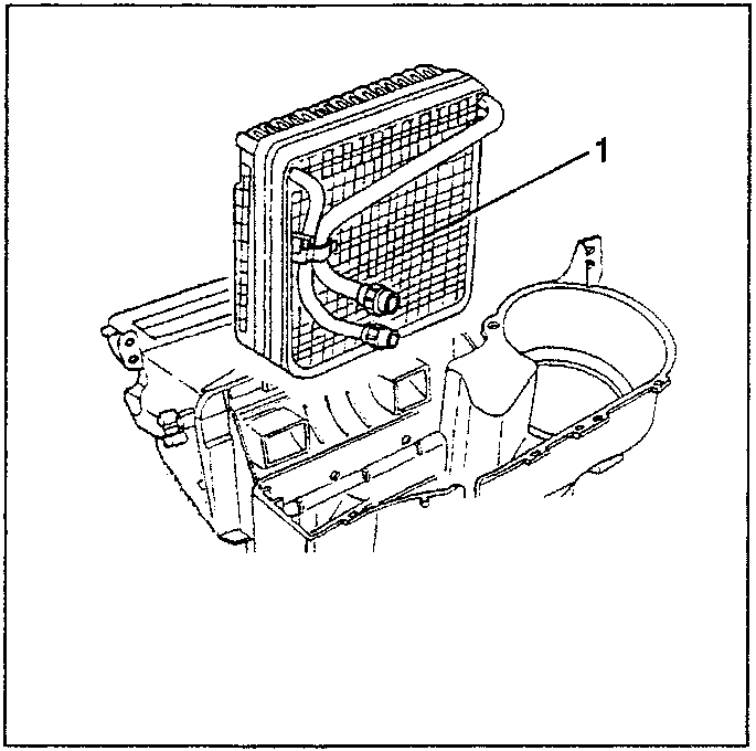 Heater radiator with evaporator and pipes