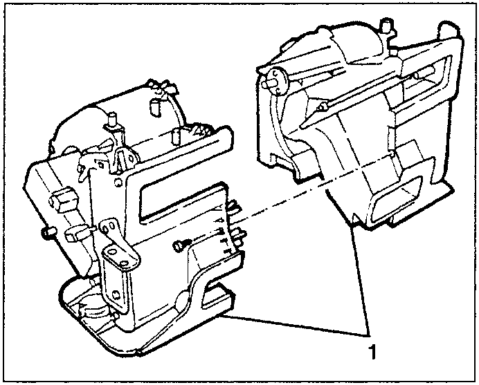 Two half boxes with fastening clips