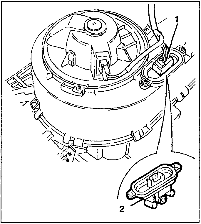 Electric fan resistance with wires and mounting bracket