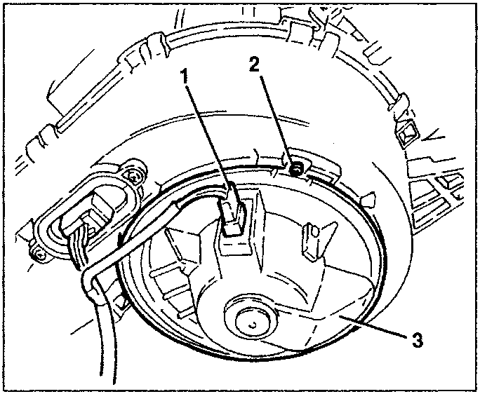 Electric fan with numbered parts