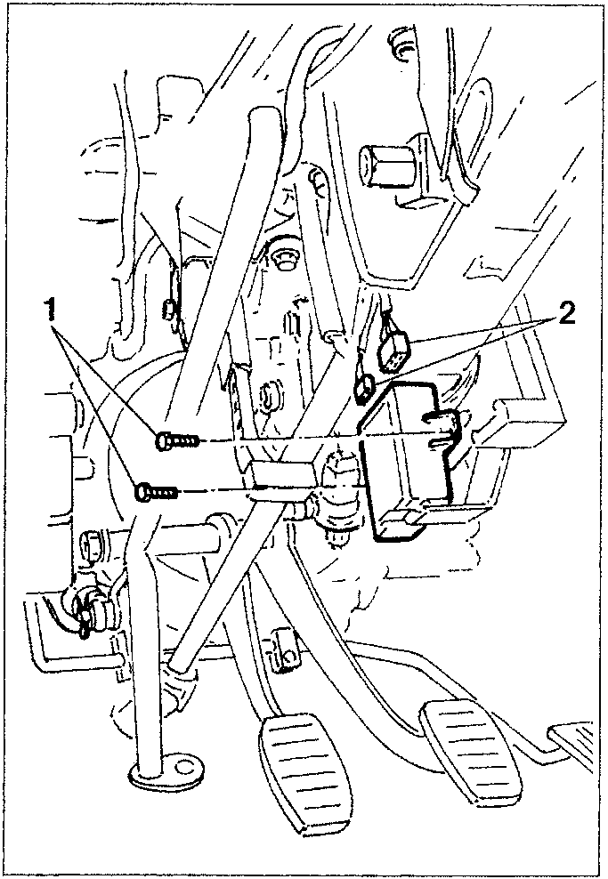 Alfa Romeo Code control unit with two screws and electrical connections shown under dashboard.