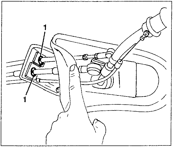 Hand removing cable fastening clamps from the mat.