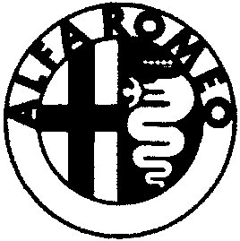 Alfa Romeo logo with F1 badge and 'SERVICE' text below
