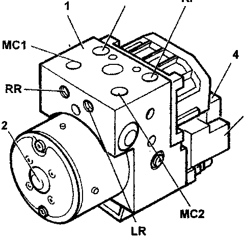 Electrohydraulic control unit diagram