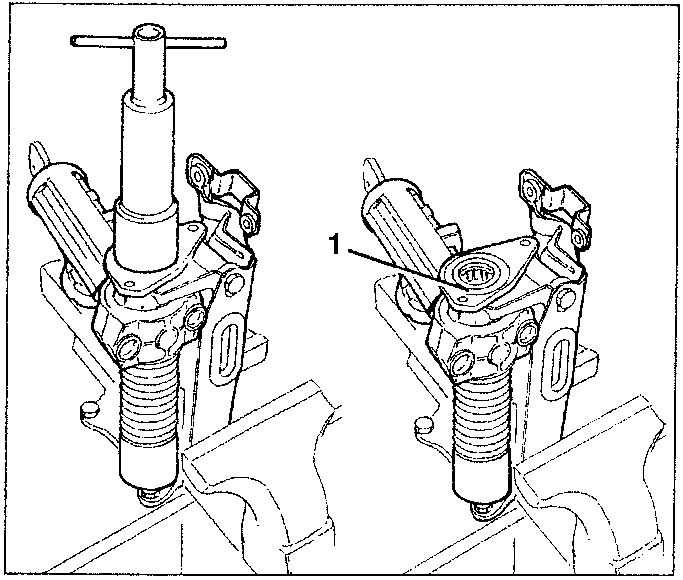Steering column upper bearing removal