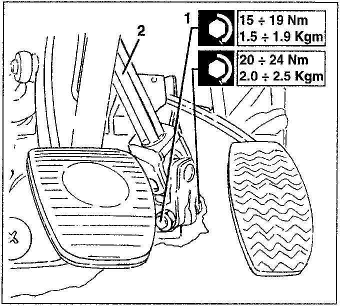 Steering column bolt with torque specifications