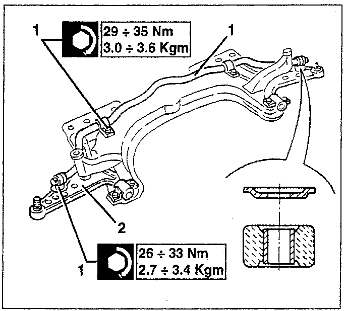 Stabilizer bar assembly with torque specifications