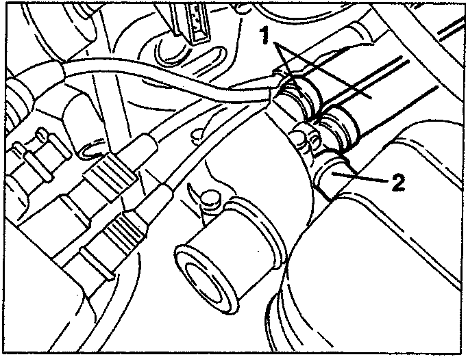 Engine with tachometric sensor