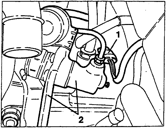 Engine with vacuum pipe
