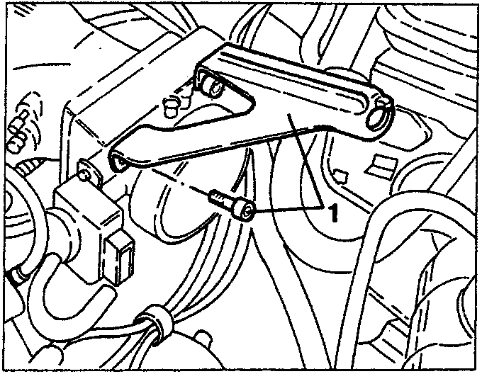 Accelerator cable support bracket removal