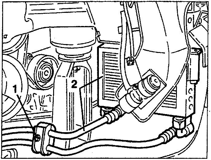 Engine oil cooling radiator and pipes