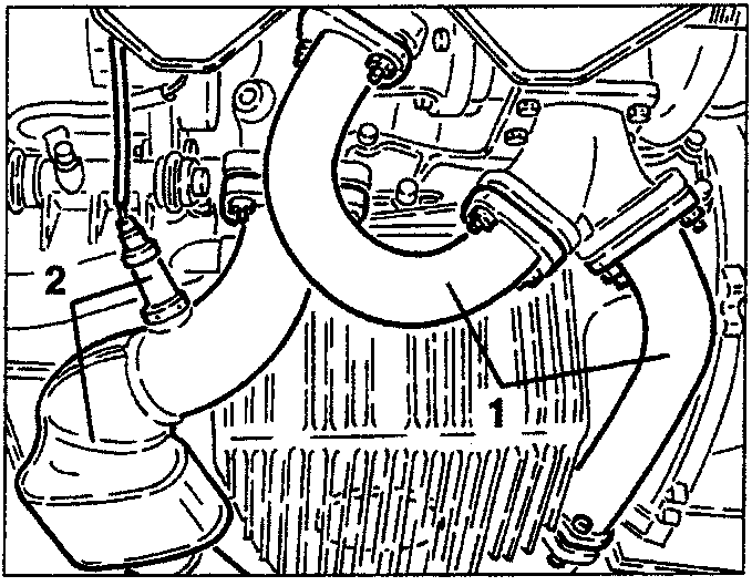 Exhaust system components near turbocharger