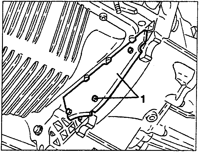 Lower flywheel cover being removed