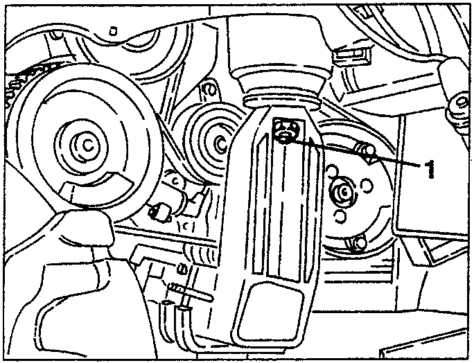 Engine with power unit support bolt on camshaft side
