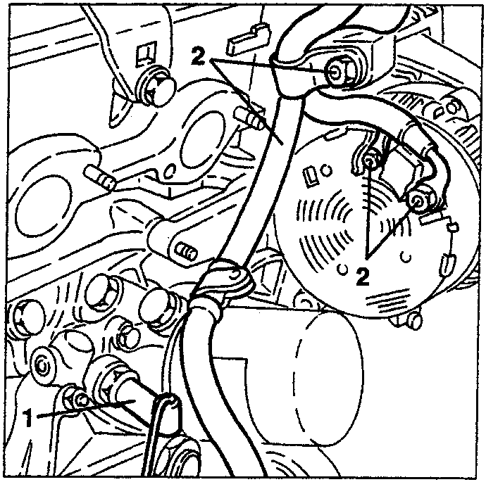 Alternator and oil sensor electrical connections